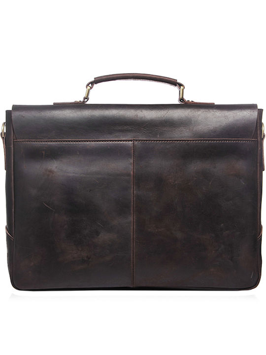 Geantă Laptop Jolar Unisex Vintage Impermeabilă Yd-8048 Maro Închis