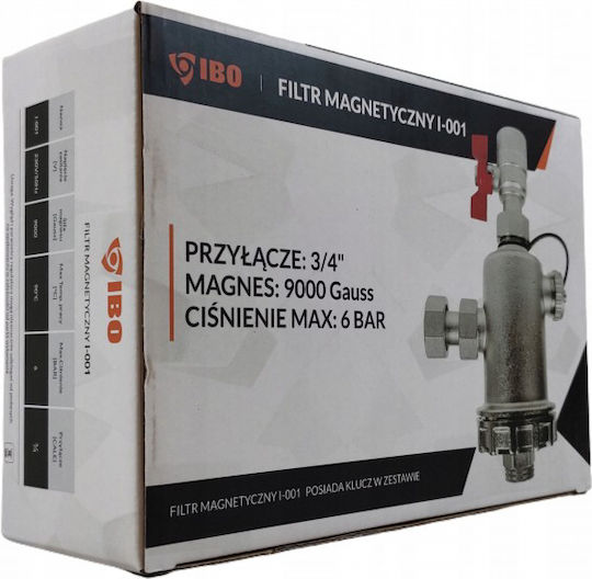 Separator magnetic impurități I-001 conexiune 3/4" 8 bar Ibo Dambat Ib220021