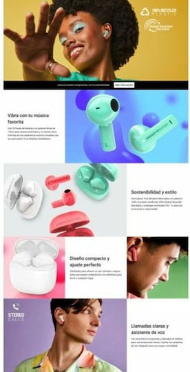 Energy Sistem StreetMusic Earbud Bluetooth Handsfree Earphones with Charging Case Green