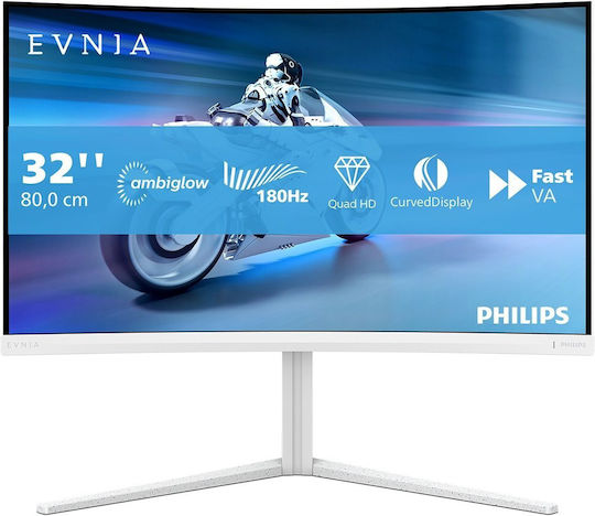 Philips Evnia 32M2C5501 VA HDR Curved Monitor 32" QHD 2560x1440 180Hz