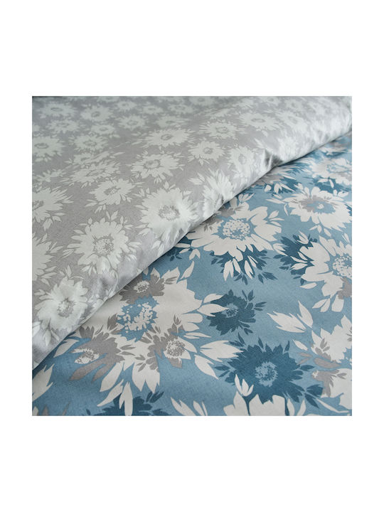 Charalambidis Textiles Σετ Μαξιλαροθήκες Oxford Μπλε 52x72εκ.