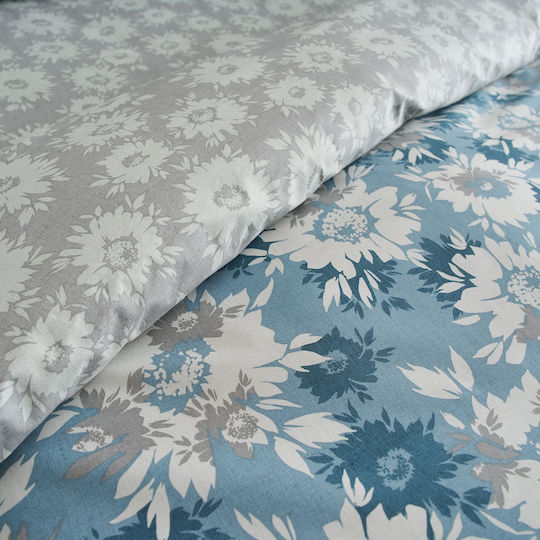 Charalambidis Textiles Σετ Μαξιλαροθήκες Oxford Μπλε 52x72εκ.