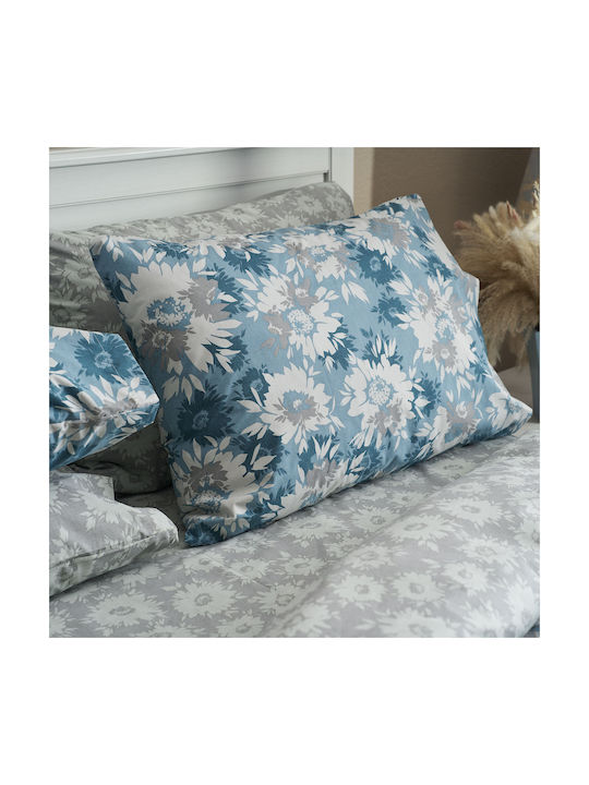 Charalambidis Textiles Pillowcase Set Oxford Blue 50x70cm.