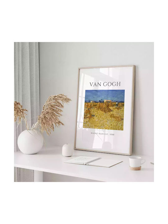 Poster Van Gogh Wheat Harvest Art097 30cm X 40cm