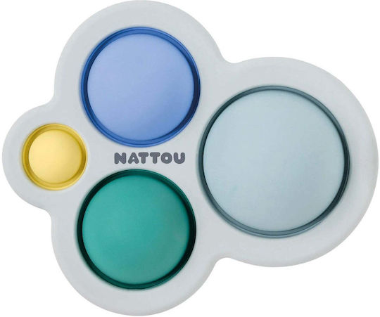 Nattou Pop-it Μασητικός Κρίκος Οδοντοφυΐας από Σιλικόνη για 0 m+