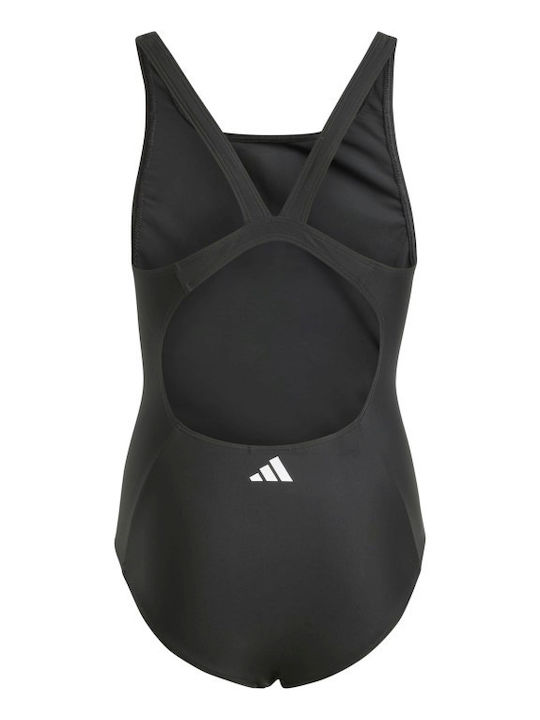 adidas 3-Stripes Costum de baie pentru copii Întreg Negru