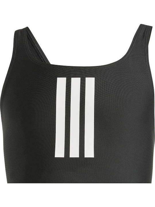 adidas 3-Stripes Παιδικό Μαγιό Ολόσωμο Μαύρο
