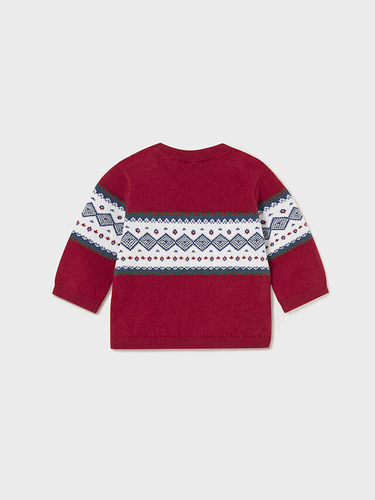 Mayoral Children's Sweater Long Sleeve Burgundy