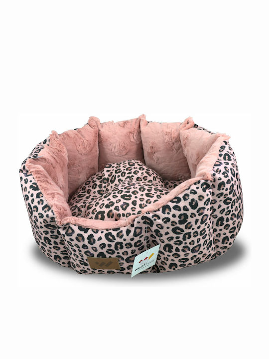 Woofmoda Animal Print Sofa Dog Bed Pink 39x32cm. 912-1302-1300