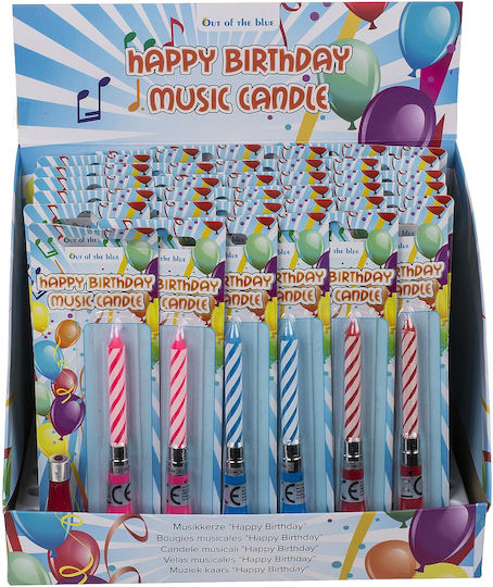 Birthday Candle With Battery Music In 3 Colors