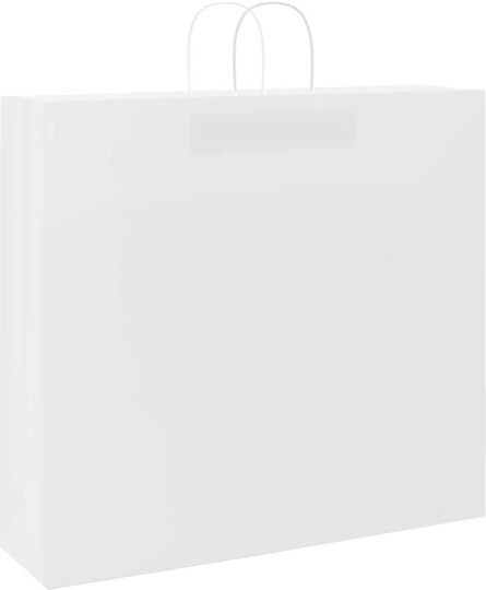 vidaXL Paper Bag for Gift White 54x49x15cm. 250pcs