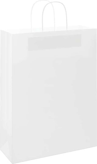 vidaXL Paper Bag for Gift White 32x42x12cm. 250pcs