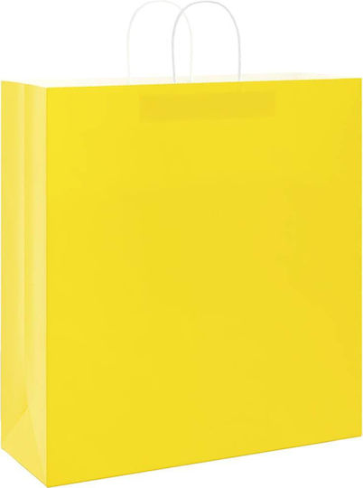 vidaXL Хартиена Чанта за Подарък Жълта 45x48x17см. 50бр