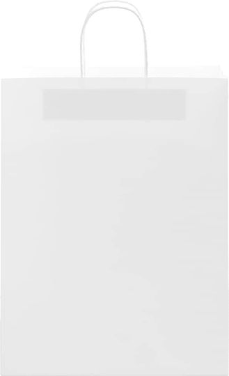 vidaXL Paper Bag for Gift White 32x42x12cm. 250pcs