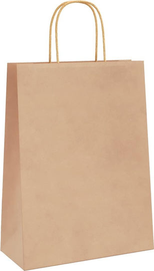vidaXL Χάρτινη Τσάντα για Δώρο Καφέ 26x35x12εκ. 250τμχ