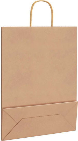 vidaXL Χάρτινη Τσάντα για Δώρο Καφέ 32x42x12εκ. 50τμχ
