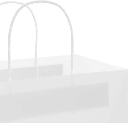 vidaXL Χάρτινη Τσάντα για Δώρο Λευκή 18x22x8εκ. 250τμχ