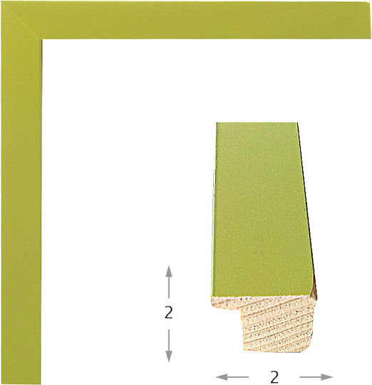 Ramă din lemn verde 2cm sticlă 30x40cm Ramă din lemn verde 2cm sticlă 30x40cm