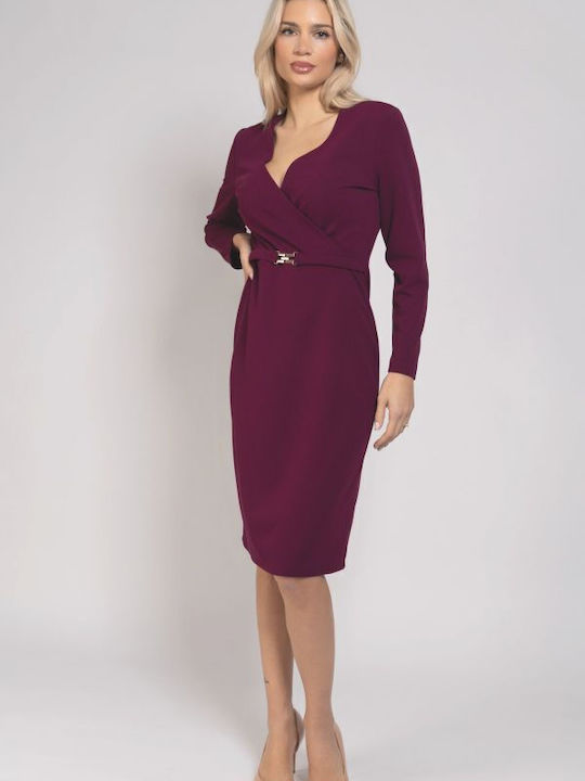 BelleFille Dress All Day Burgundy