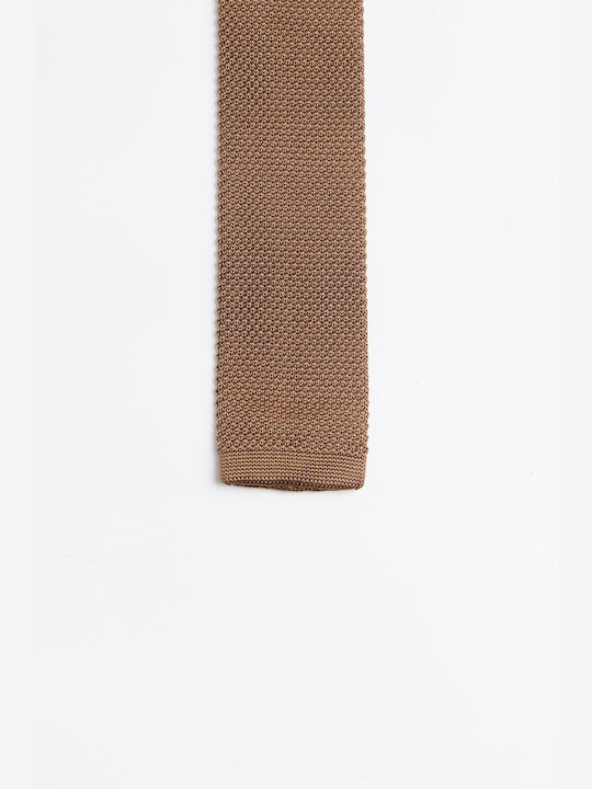 Aristoteli Bitsiani Men's Tie Knitted in Brown Color