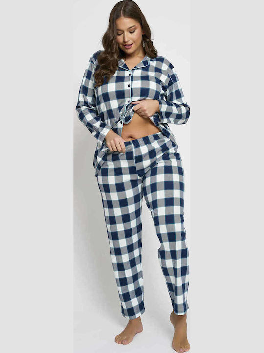 Jucita Set Pijamale pentru Femei Albastru