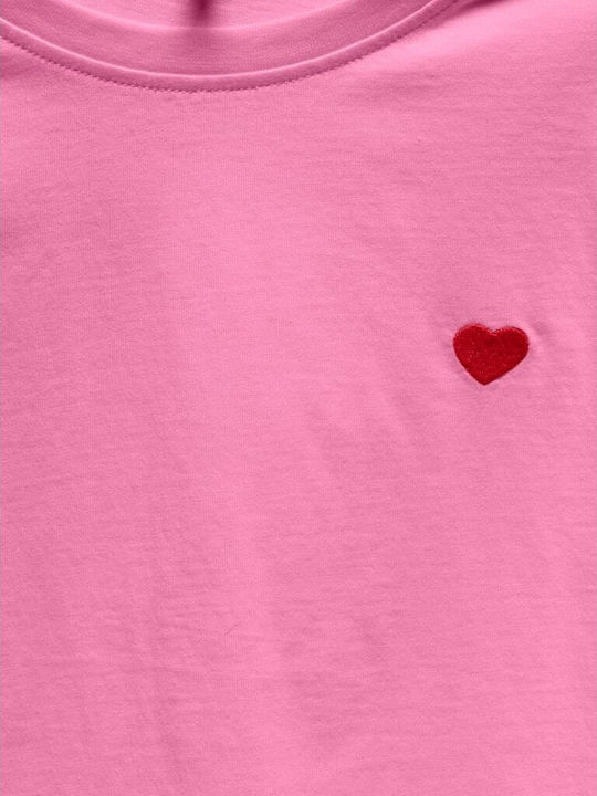 Kinderoberteile Crop Top Kurzärmelig Rosa