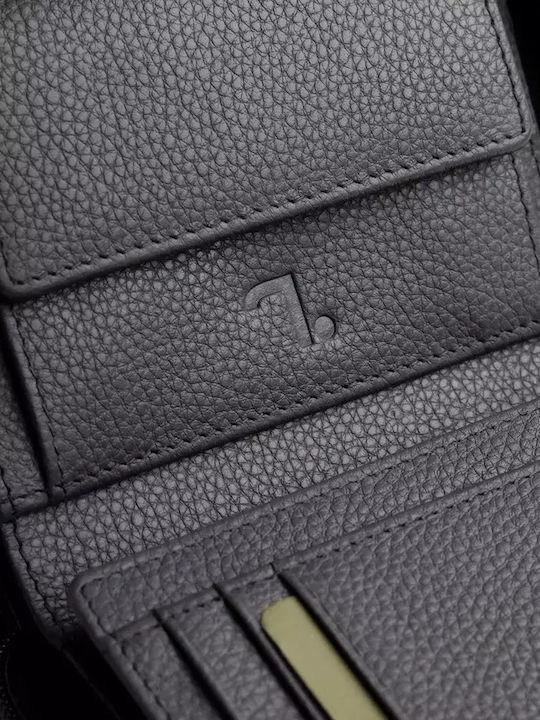 Neptune Portofel Barbat Din Piele Cu RFID Albastru