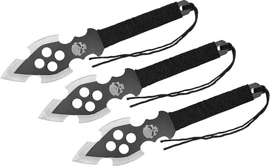 Set Drei Wurfmesser Vollerl 22,5 cm Edelstahl Scheide Inklusive