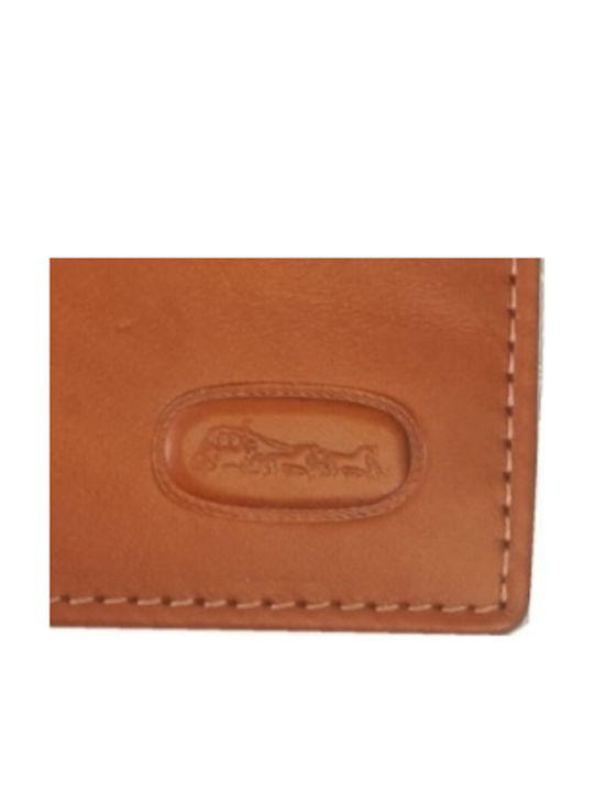 Leather Men's Wallet Classic with RFID Tabac Brown