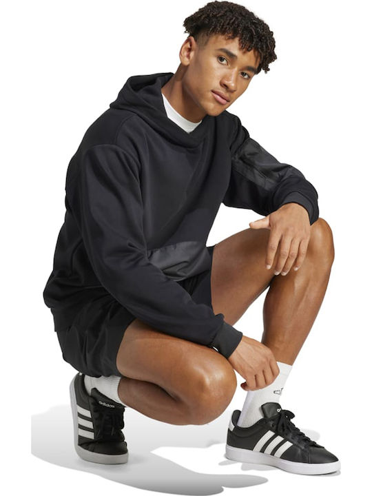 City Escape Fleece Суитшърт с Качулка Черен