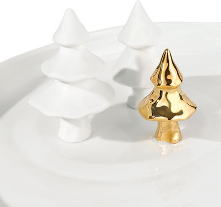 Raeder Christmas Platter Porcelain Gold D14cm.