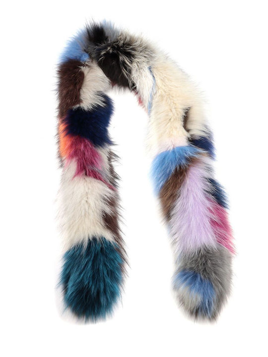 Women's Fur Scarf Multicolour