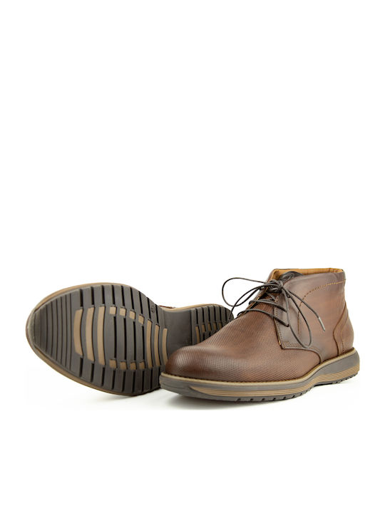 Leather Brown Men's Boots