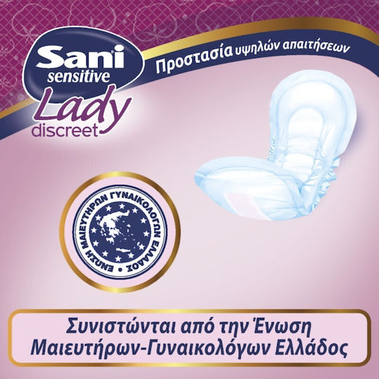 Sani Sensitive Lady Normal No3 Γυναικείες Σερβιέτες Ακράτειας Κανονικής Ροής 3 Σταγόνες 16τμχ