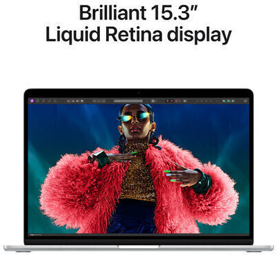 Apple MacBook Air 15" (2024) 15.3" IPS Retina Display (M3-8-Core/16GB/256GB SSD) Silver (US Keyboard)