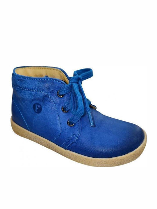 Kids Boots with Laces Blue