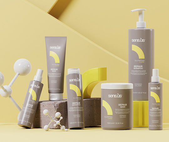 Illumyna Care Repair Mask 1000ml By Sensus Θρέψη Αναδόμηση Ταλαιπωρημένων Εύθραυστων Χημικά Επεξεργασμένων Μαλλιών