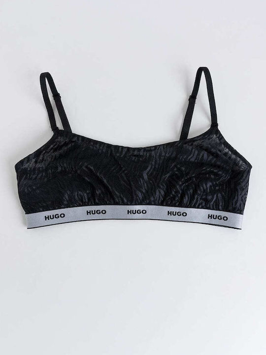 Hugo Boss Lace Underwear Set with Bra & String Black/silver