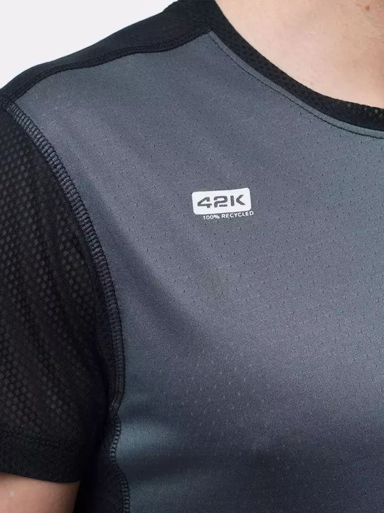Athletic Short Sleeve Blouse Black