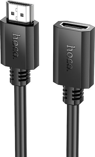 Hoco Cable HDMI male - HDMI female 1m Μαύρο