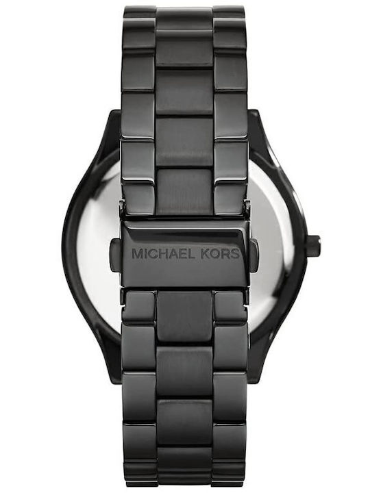 Michael Kors Runway Ανδρικό Ρολόι 50mm Μπαταρίας με Μαύρο Μεταλλικό Μπρασελέ