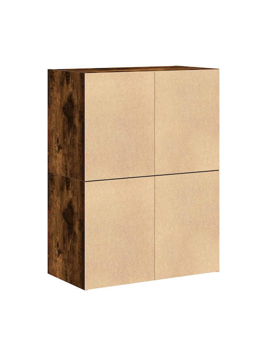 Συρταριέρα Креватокамарас Дървена с 4 чекмеджета Smoked Oak 60x31x60бр