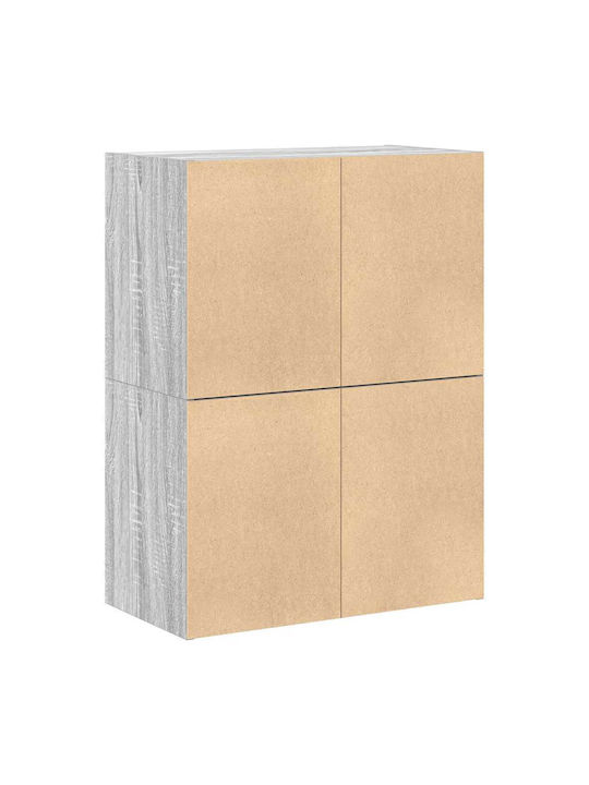 Συρταριέρα Креватокамарас Дървена с 4 чекмеджета Grey Sonoma 60x31x60бр