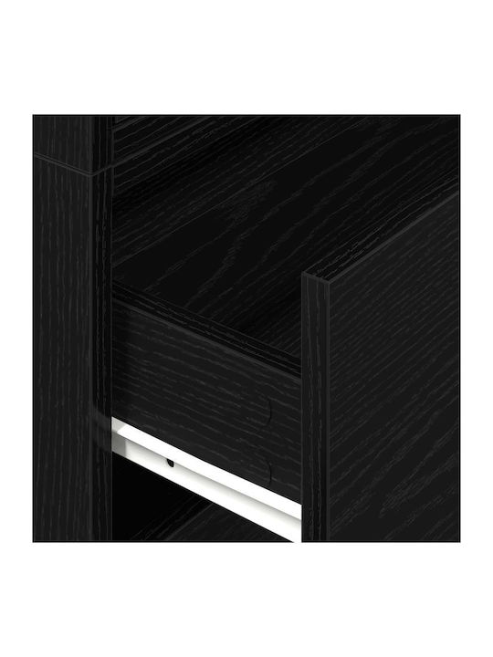 Συρταριέρα Креватокамарас Дървена с 4 чекмеджета Black Oak 60x31x60бр