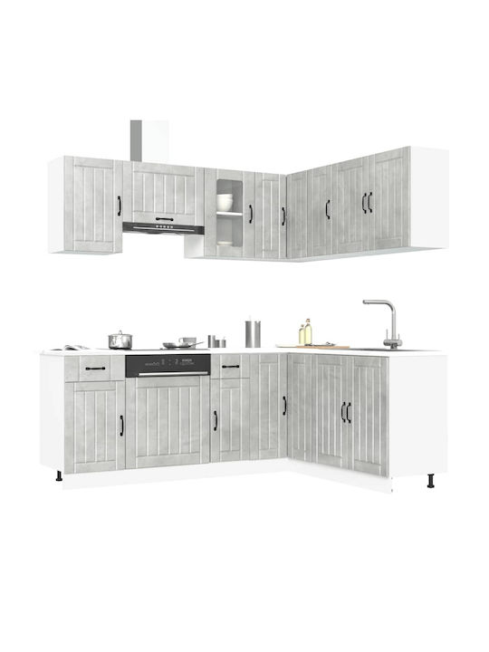 Vidaxl 11-teilige Küchenmöbel-Set Kalmar Holzwerkstoff