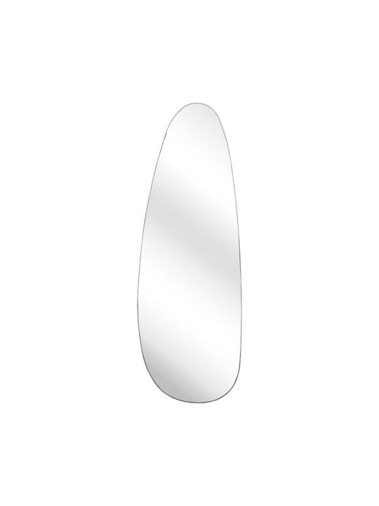 HomeMarkt Crither Oglindă de Perete De Corp Întreg cu Gri Ramă din Lemn 140x49cm 1buc