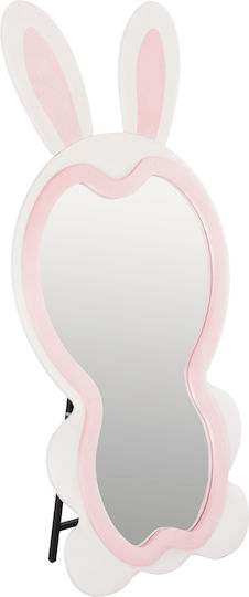 HomeMarkt Kids Room Decor Accessories Bunny Made of Wood Pink