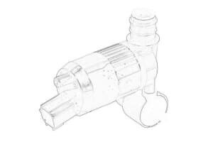 Water Pump Windshield Washer Oe Ford