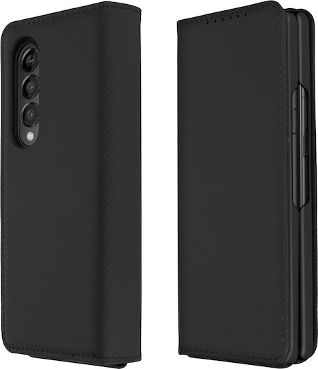 Hülle Samsung Galaxy Z Fold 3 Magnetische Abdeckung Abnehmbare Brieftasche Schwarz