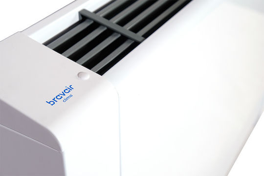 Bravair Clima Fcs-100 Unitate de ventiloconvectoare Subțire 4.1/4.1kW Etaj Gri